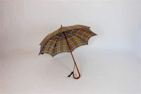 burberry umbrella wood handle|burberry umbrella vintage.